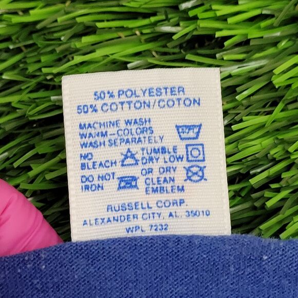 Vintage 80s Russell-Athletic Shirt 2XL 26x26 Blue-Devils - Picture 6 of 13